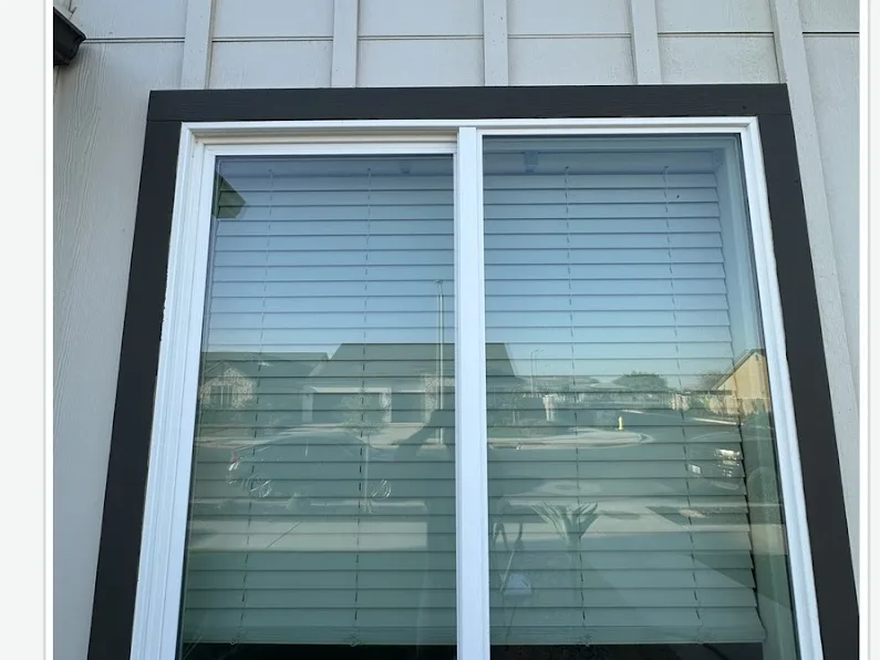 Before: a home window and its track